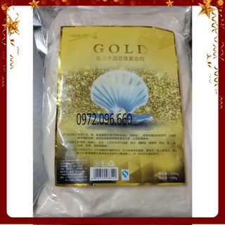 Bột Mặt Nạ Dẻo Vàng Ngọc Trai Collagen 24k [ Gói 1Kg]
