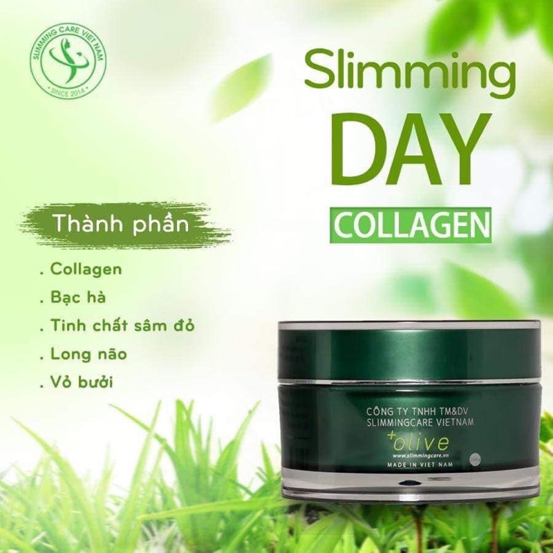 Kem tan mỡ slimming day colagen