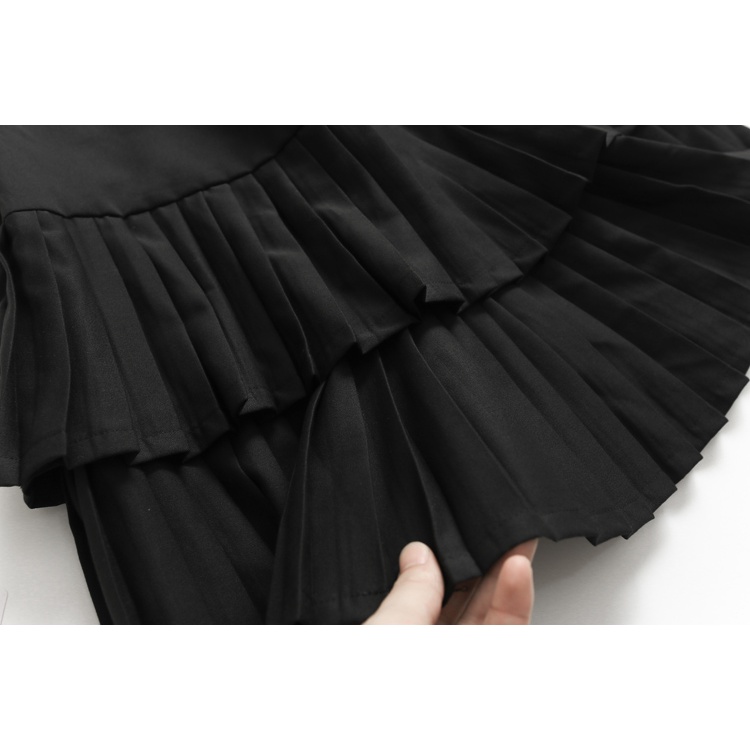 X652 Chân váy xếp ly xuất dư của LEDIN 2 tầng