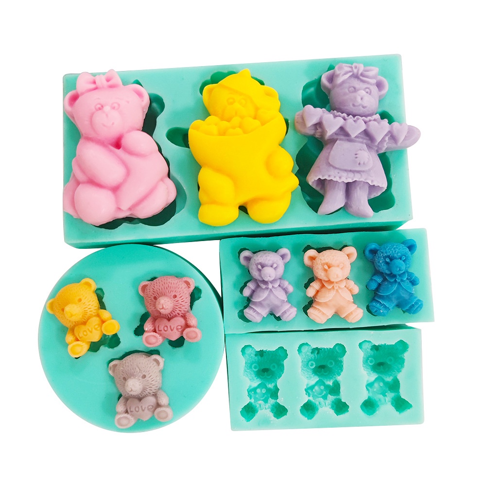 Khuôn Silicone Làm Bánh Hình Gấu Bắc Cực