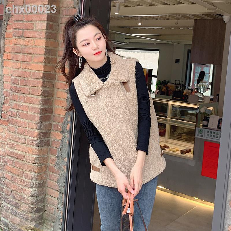 ๑▩☞Áo khoác lông cừu không tay thời trang thu đông phong cách Hàn Quốc cho nữ | BigBuy360 - bigbuy360.vn