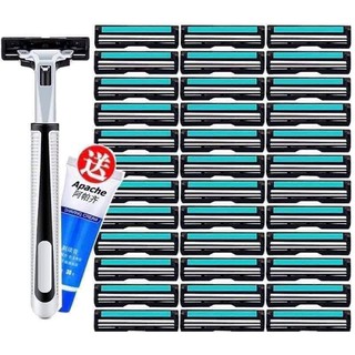 Set Dao Cạo Râu 36 Lưỡi Kép Kèm Bàn Cạo Và Kem Cạo Râu