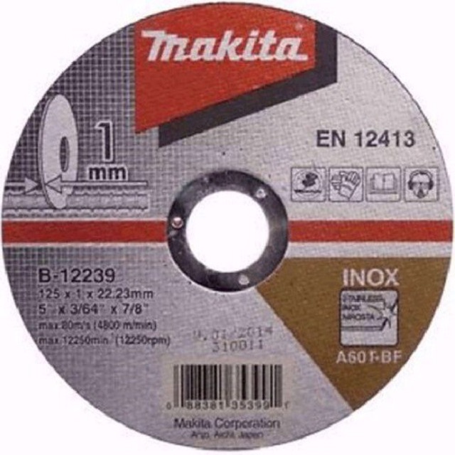 B-12239 Đá cắt mỏng 1mm 125mm Makita