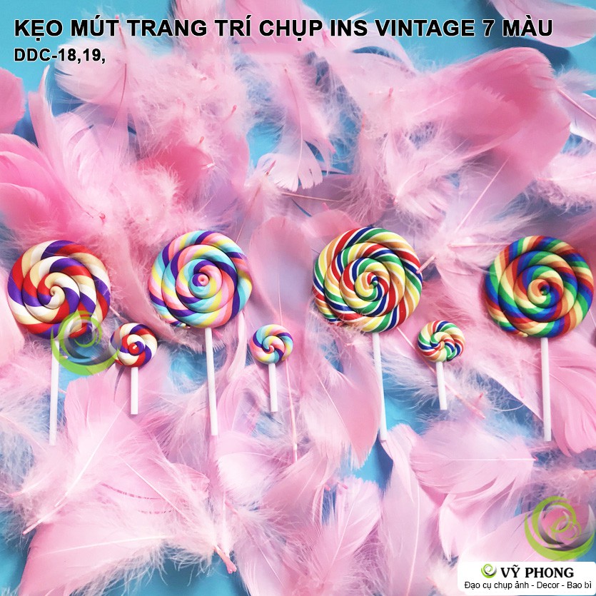 KẸO MÚT NHỰA 7 MÀU VINTAGE ĐẠO CỤ CHỤP HÌNH TRANG TRÍ CHỤP ẢNH ( GIAO MÀU NGẪU NHIÊN ) DDC-18,19