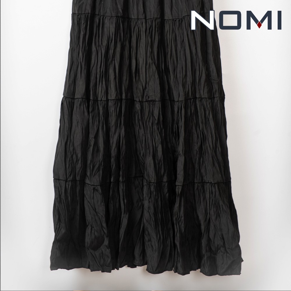 Chân váy đen vải đũi siêu mát - NOMI CV10