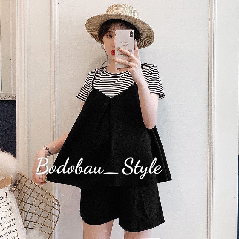 Áo bầu GIẢ YẾM hàng thiết kế sét liền siêu xinh A088