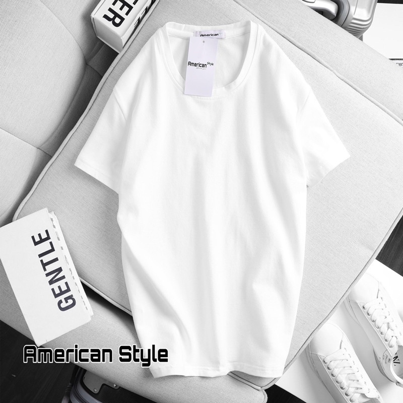 [Hàng Mới Về]Áo Phong Nam Nữ Trắng Đen Thun Cotton American Style Thời Trang Cao Cấp Rất Đẹp | BigBuy360 - bigbuy360.vn