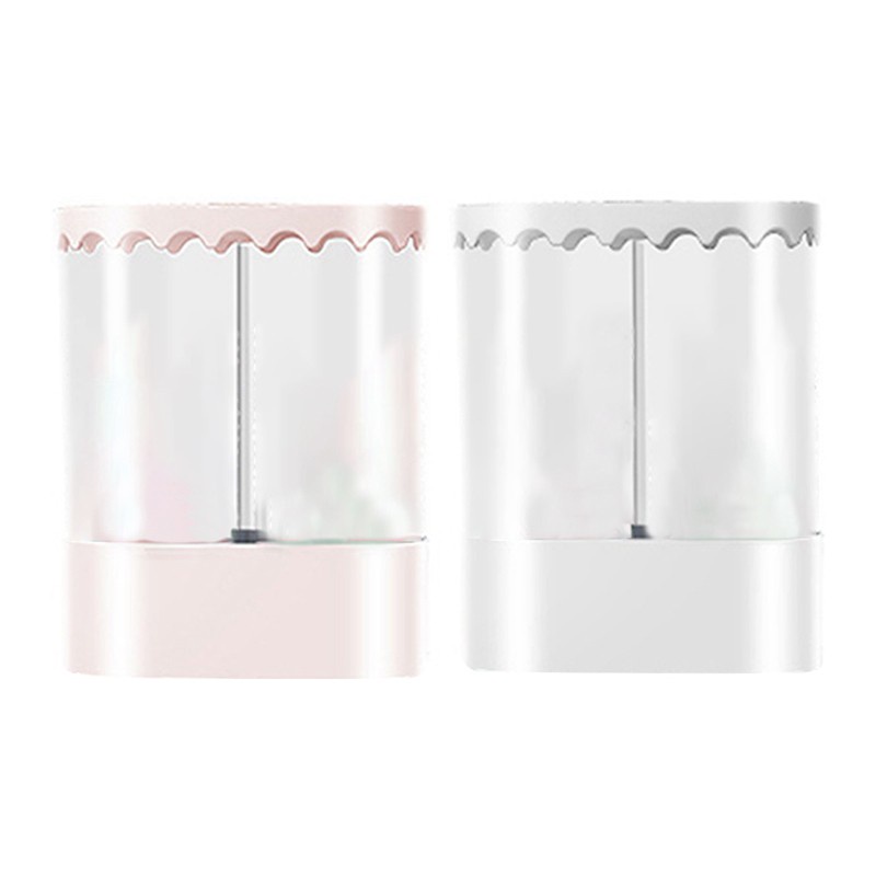Wall-Mounted Double-Barrel Paper Cup Rack Disposable Cup Holder Pink