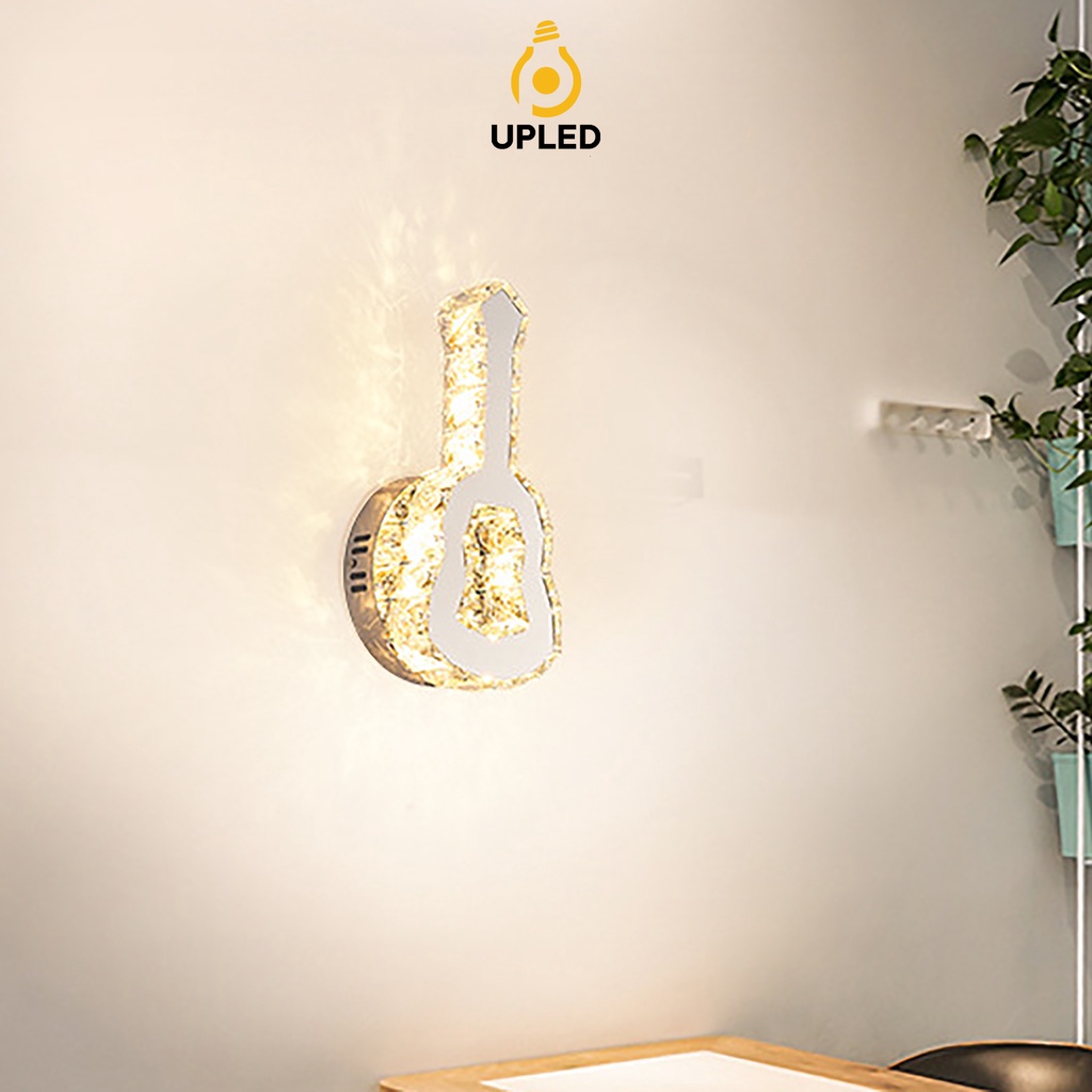 Đèn gắn tường pha lê phong cách Hiện Đại trang trí phòng khách phòng ngủ UPLED
