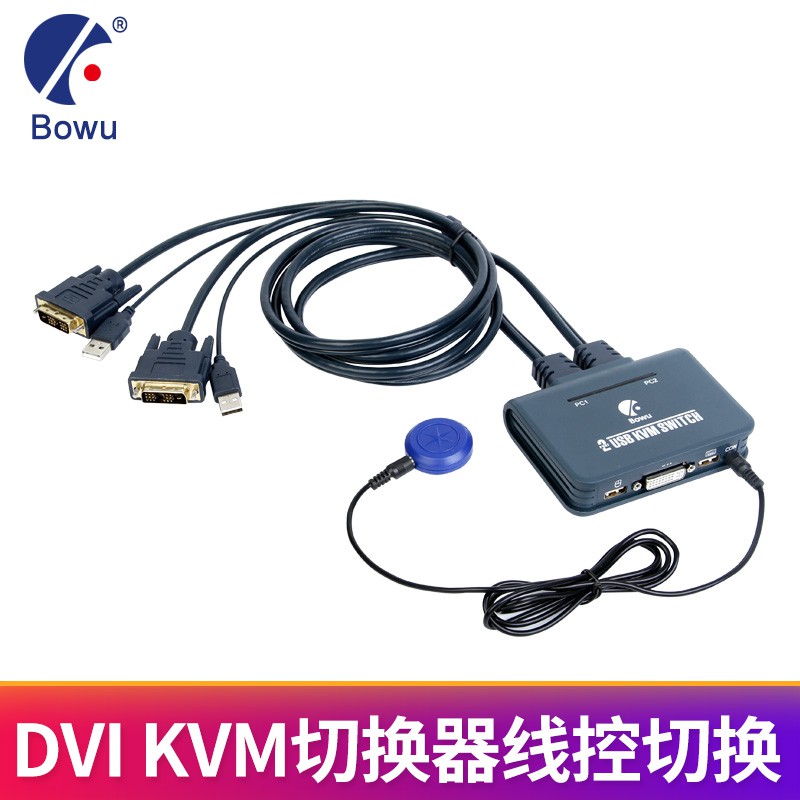 Bộ Chuyển Đổi Kvm 2 Cổng Usb Sang Dvi