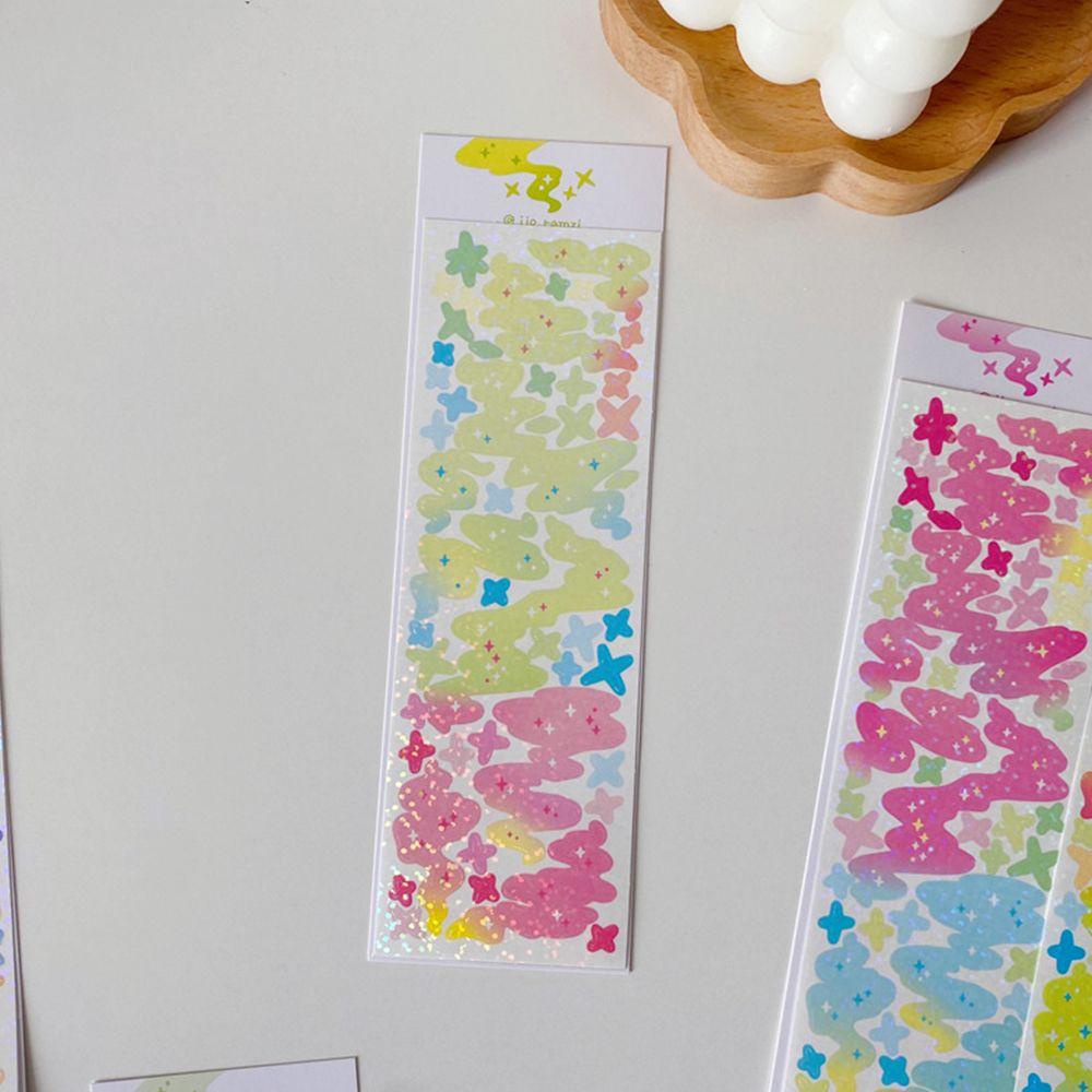 Miếng Dán Laser Nhiều Màu Sắc Dùng Trang Trí Album DIY