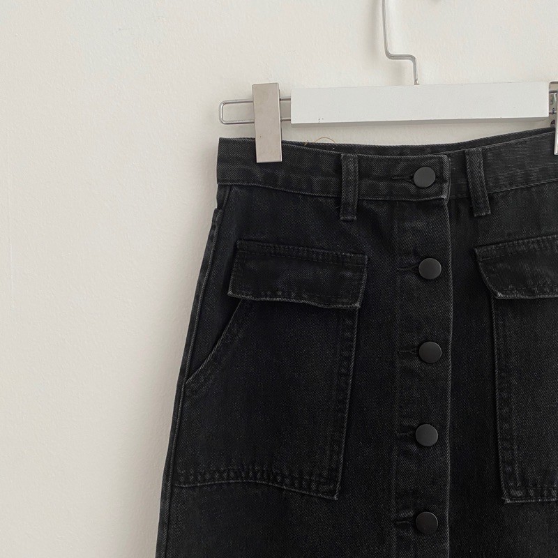 Chân váy Jeans Dài NQ30_store Cạp Cao Form Ôm Nữ Ullzang | BigBuy360 - bigbuy360.vn