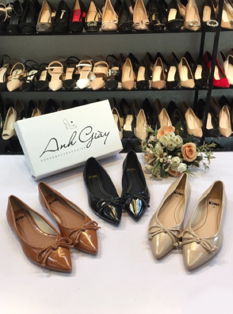 Giày bệt mũi nhọn nơ nhí VNXK( ảnh thật, kèm video) | BigBuy360 - bigbuy360.vn