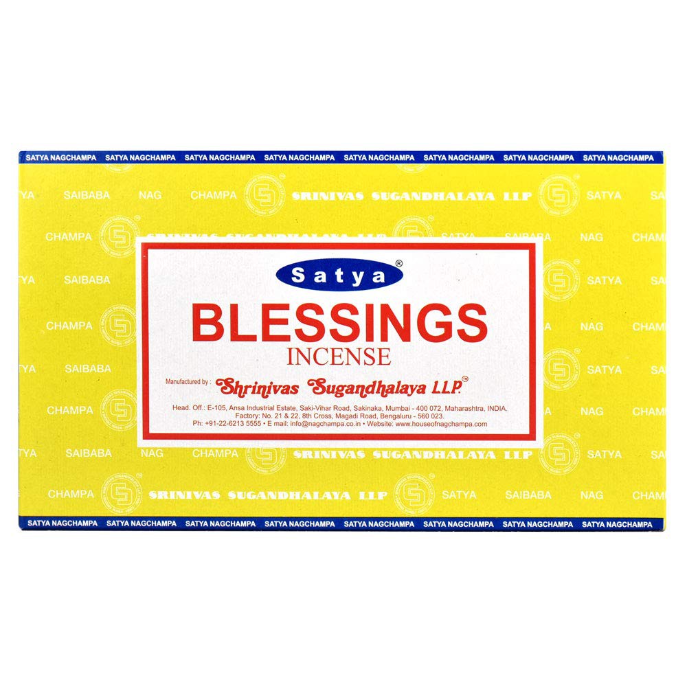 Nhang Cầu Nguyện Đốt Nơi Thờ Cúng Blessing Satya Nag Champa - THẢO MỘC XÔNG NHÀ
