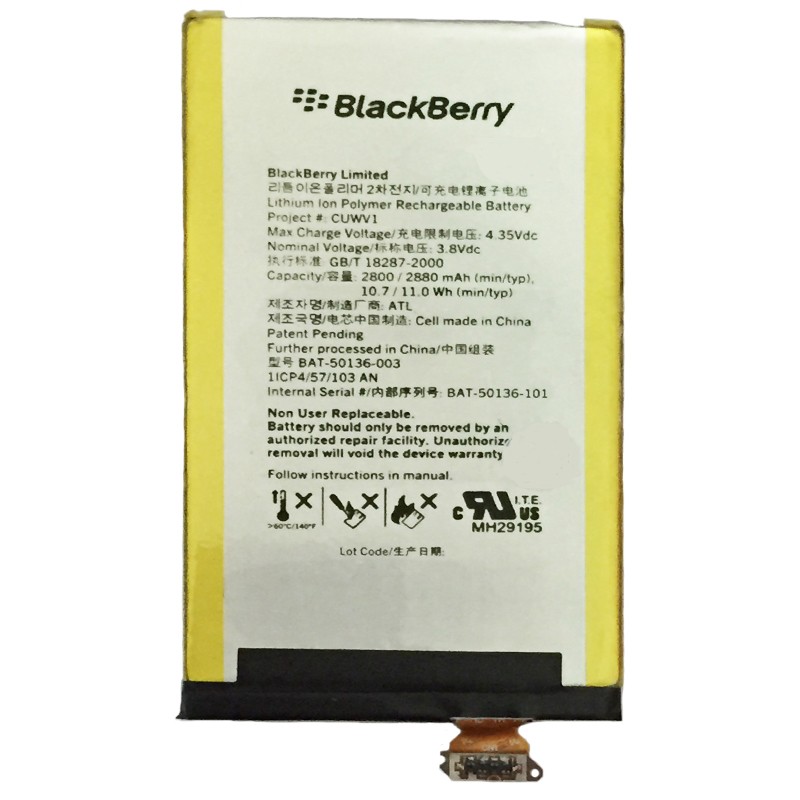 [Dùng Thử 7 Ngày] Pin Blackberry Z30/ CUWV1 Bh 12 tháng