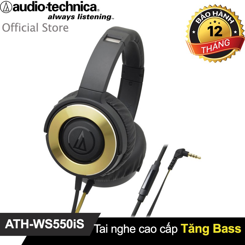 Tai nghe Over ear Audio-technica ATH-WS550iS