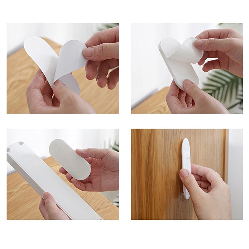 Bộ 2 giá đỡ ổ cắm điện tự dính không cần khoan tiện dụng
