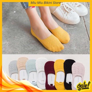 Set Vớ ♥️FREESHIP♥️ Set 10 Đôi Tất Hài Len Gân Nữ Vặn Thừng Mới 2020 Miu Miu Store