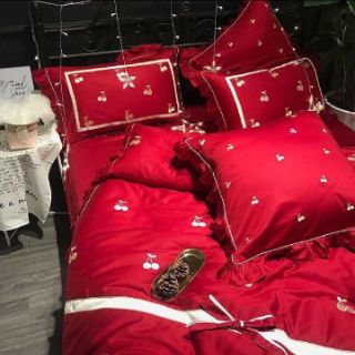 Trọn bộ chăn ga gối lụa 6 món