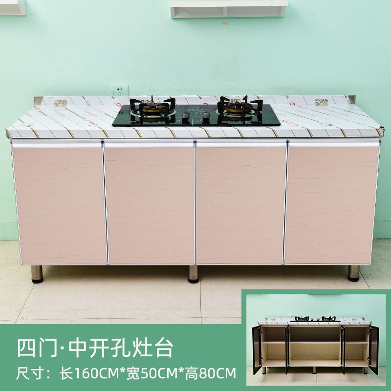 Tủ đơn giản bằng thép không gỉ nhà bếp lắp ráp gia đình tiết kiệm cho thuê chậu rửa đựng chén đặt tùy chỉnh < | BigBuy360 - bigbuy360.vn