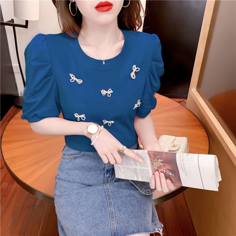 Áo Thun Tay Ngắn Chất Liệu 95% Cotton Thời Trang Mùa Hè Cho Nữ 20 | BigBuy360 - bigbuy360.vn