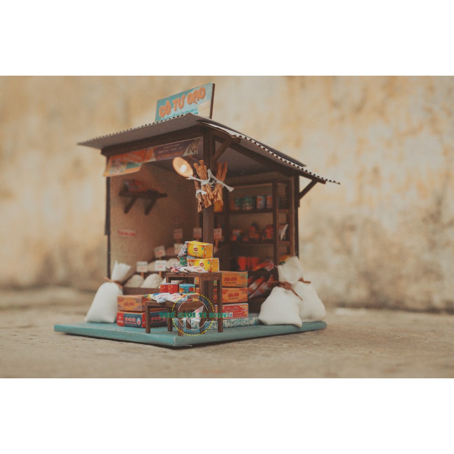 MÔ HÌNH SÀI GÒN XƯA VÀ NAY - TIỆM GẠO TÍ HON - AD06