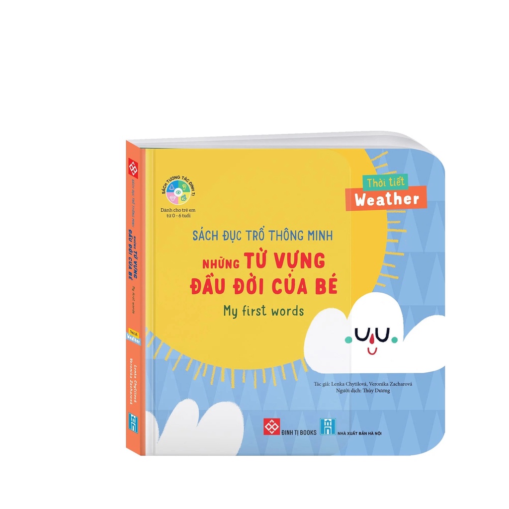 Sách đục trổ thông minh - Những từ vựng đầu đời của bé - My first words- Thời tiết - Weather