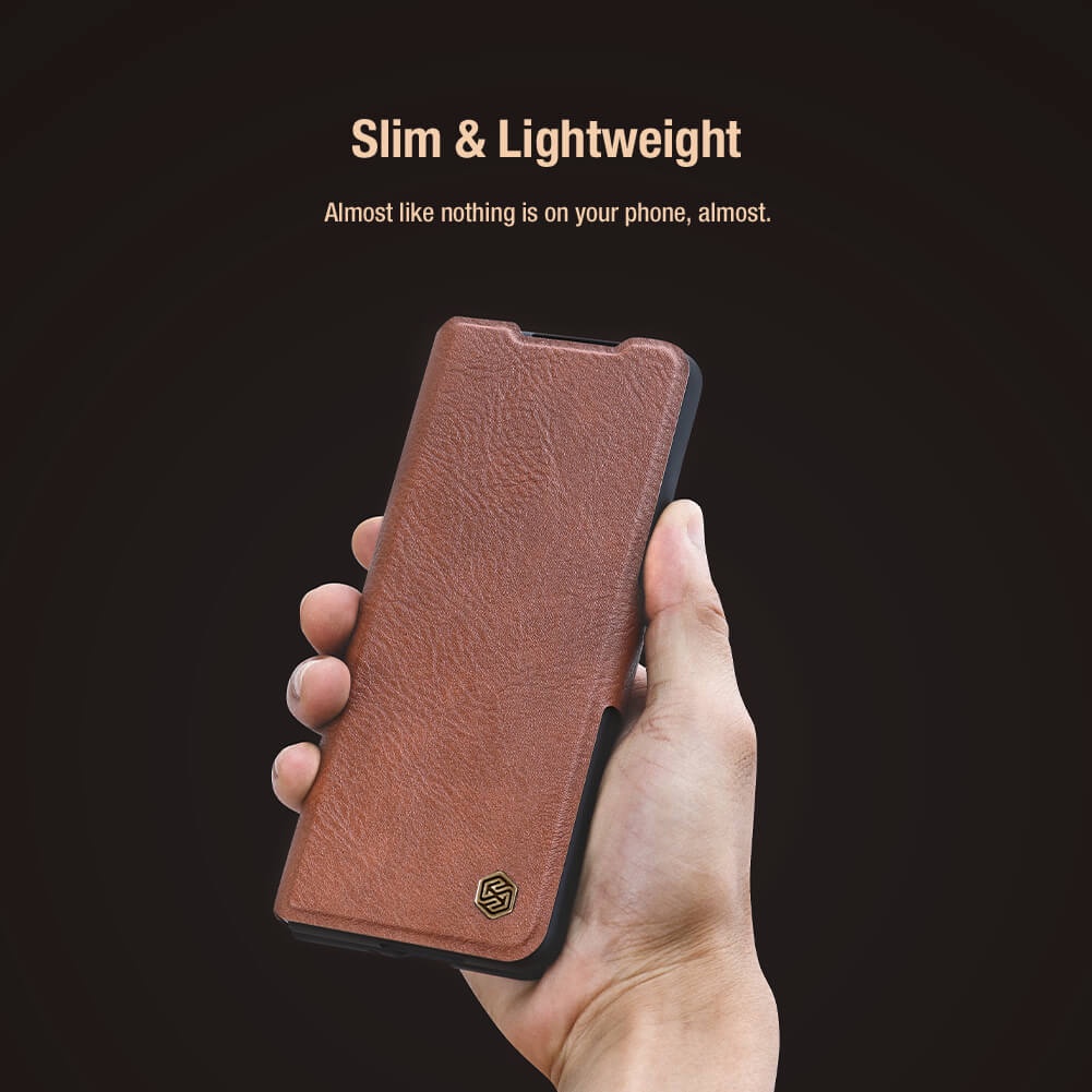 Bao da da Samsung Z Fold 4 , Z Fold 3 . Chính hãng Nillkin Aoge Leather Case kèm khe để bút chính hãng cao cấp