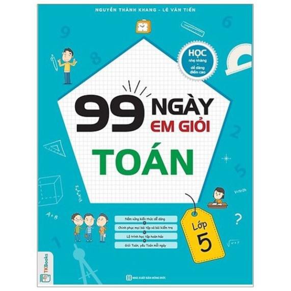 Sách - Combo 99 Ngày Em Học Giỏi Toán + Tiếng Việt + Tiếng Anh Lớp 5