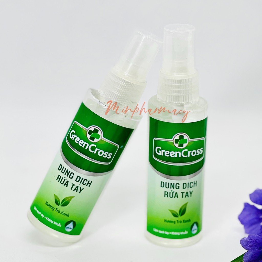 XỊT RỬA TAY DIỆT KHUẨN GREEN CROSS (NHIỀU MÙI HƯƠNG) CHAI 70ml - Minpharmacy