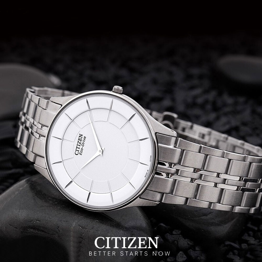 Đồng Hồ Nam Citizen Siêu Mỏng Dây Thép không Gỉ AR3010-65A - Mặt Trắng (Sapphire)