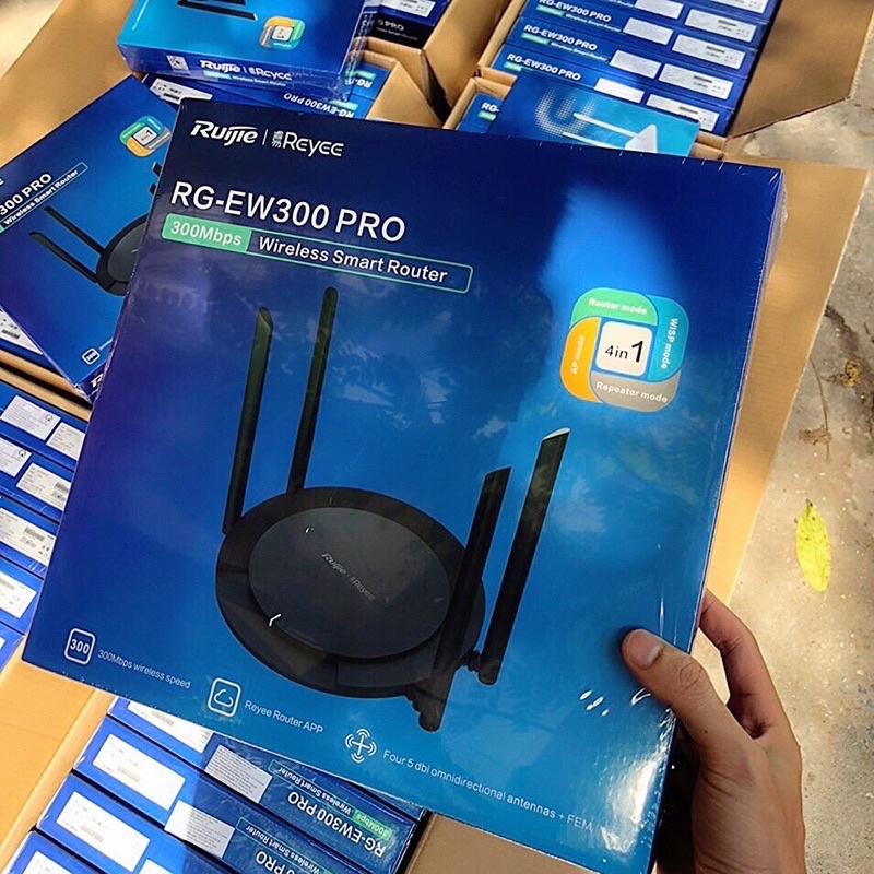 Bộ Phát WIFI Rụijie RG-EW300 Pro 4 râu siêu khoẻ