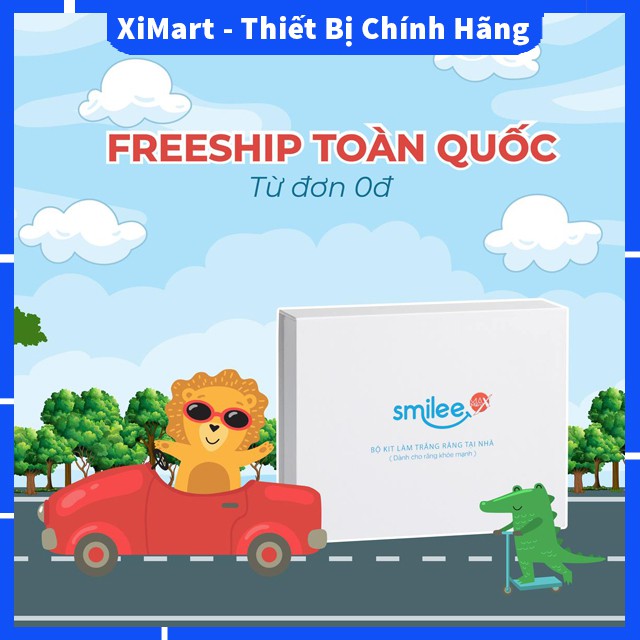 Máy tẩy trắng răng Smilee tại nhà an toàn cam kết làm trắng răng sau 7 ngày không ê buốt - XiMart