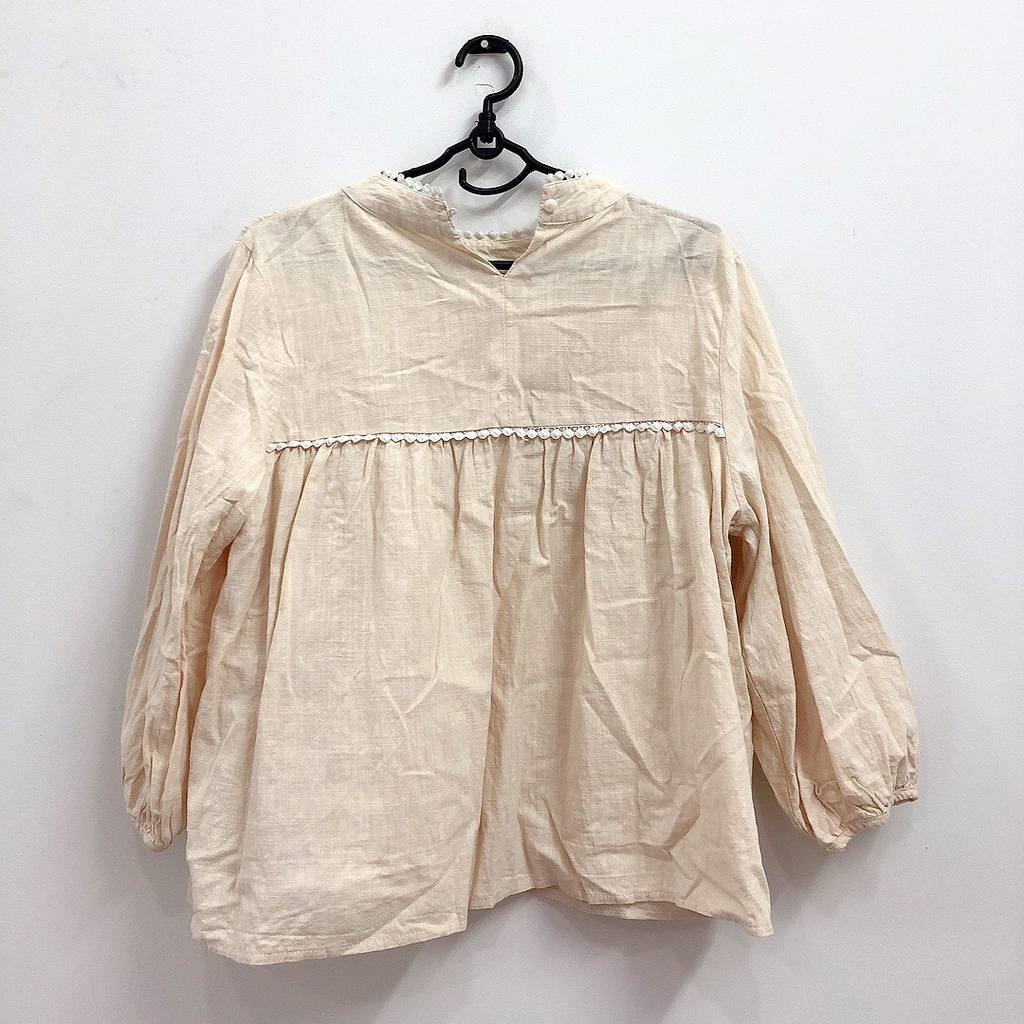 Áo babydoll màu be