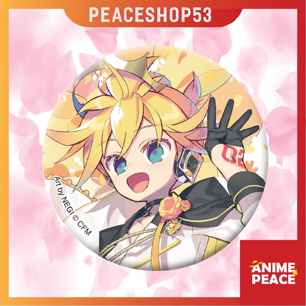 Huy hiệu Kagamine Rin Kagamine Len Hatsune Miku Vocaloid Lấp Lánh Huy Hiệu Vocaloid Ver 7 HH54