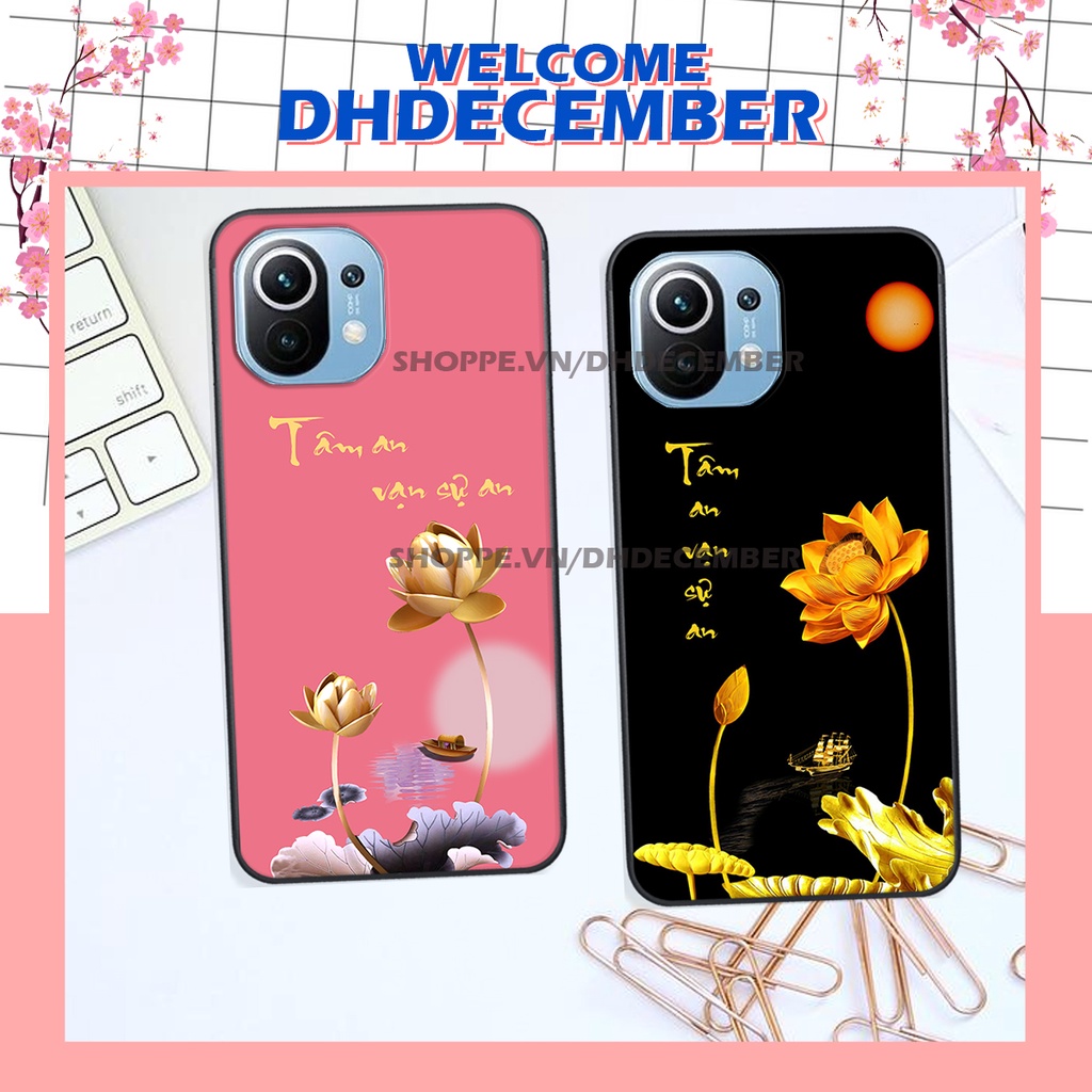 Ốp lưng Xiaomi MI 11 / MI 11 LITE in hình thư pháp tâm an vạn sự an ,mã đáo thành công SIÊU CHẤT