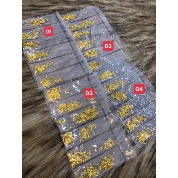 Gói trang trí charm kim loại mix mẫu