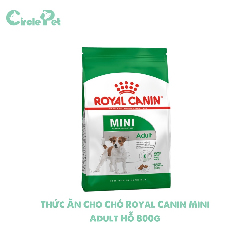 Thức Ăn Cho Chó Royal Canin Mini Adult Hỗ Trợ Hệ Miễn Dịch Cho Chó Trưởng Thành 800g - Circle Pet