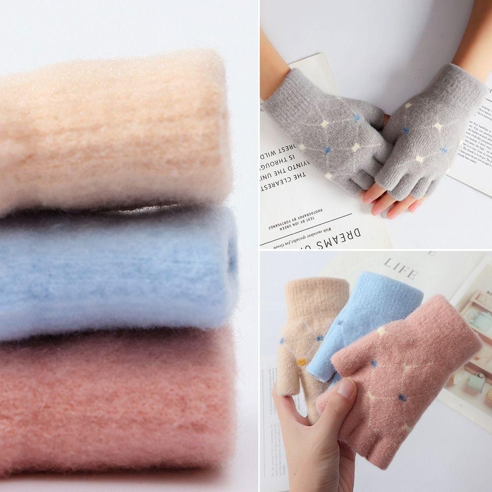 Găng Tay Dệt Kim Giữ Nhiệt Có Thể Chạm Màn Hình Cảm Ứng