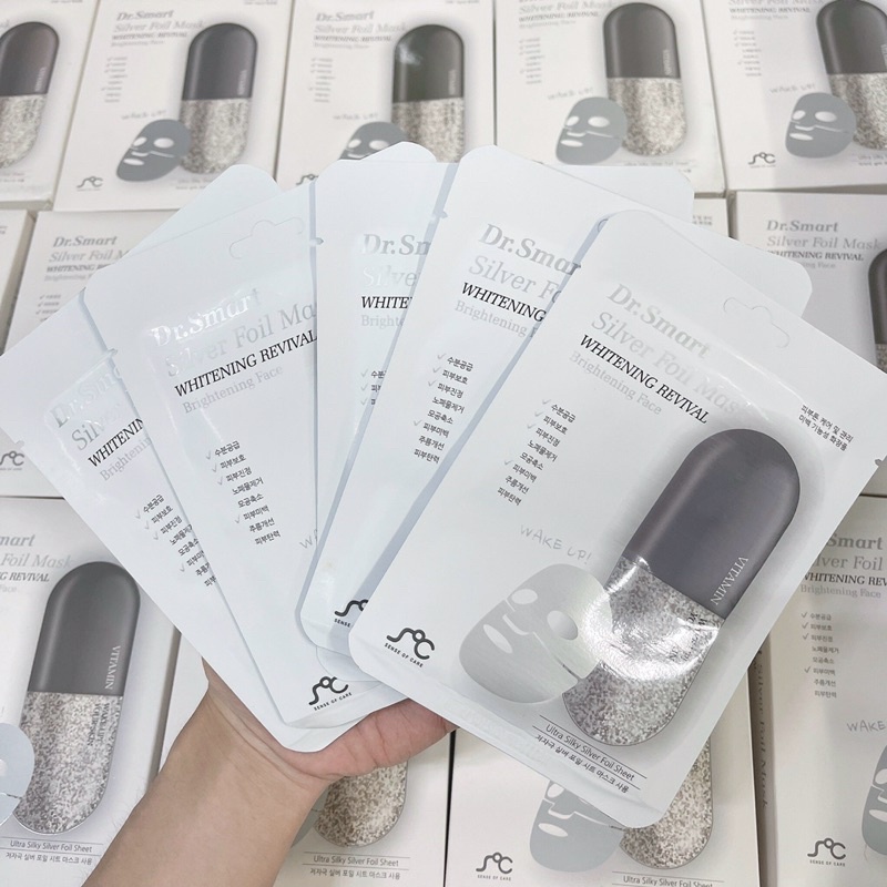 Mặt Nạ Trắng Da Dr.Smart Silver Foil Mask ( Bạc )