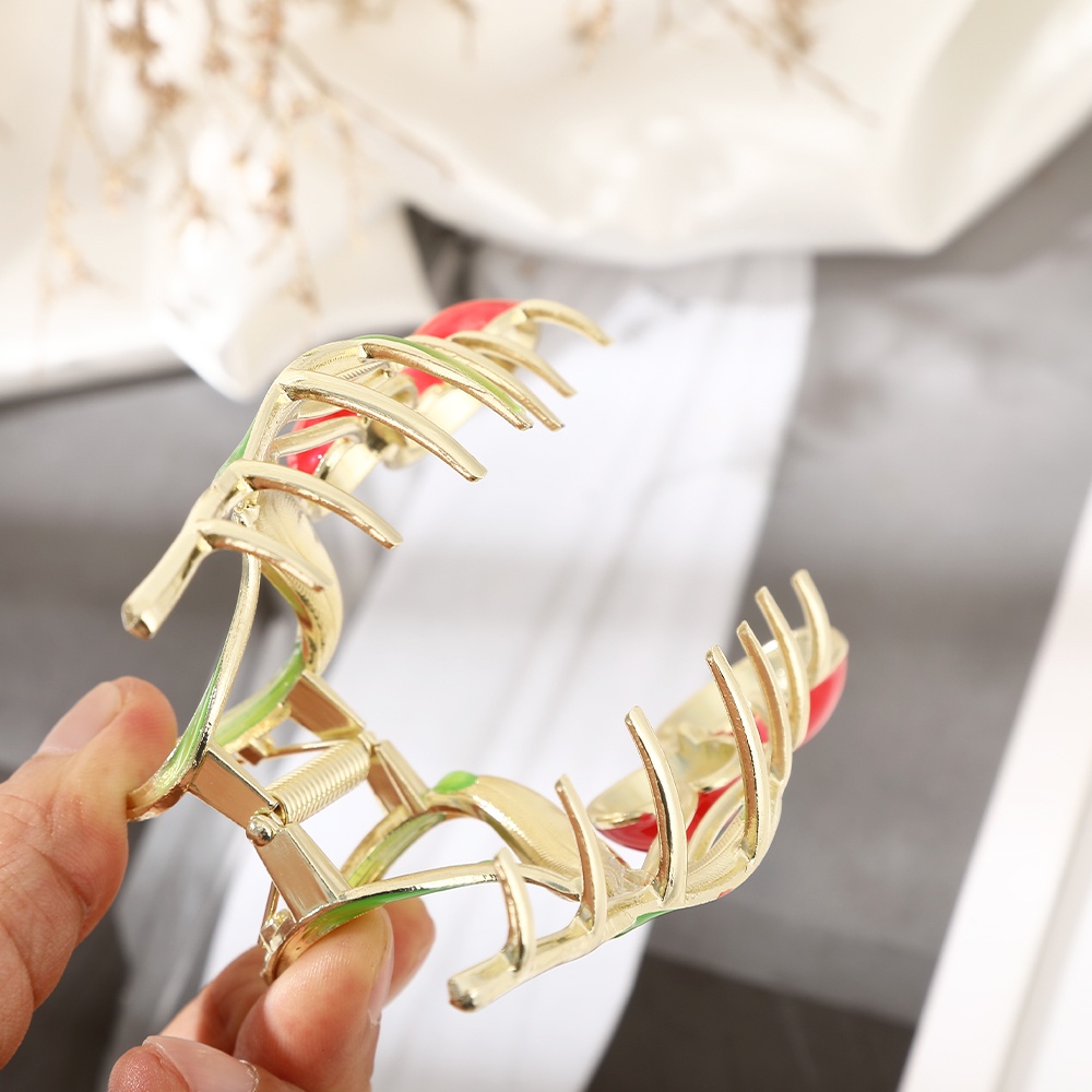 Kẹp tóc HAIMEIKANG trang trí quả cherry xinh xắn thời trang dành cho nữ