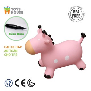 Thú Nhún Bơm Hơi TOYS HOUSE 12M+ (Tặng Kèm Bơm Tay)