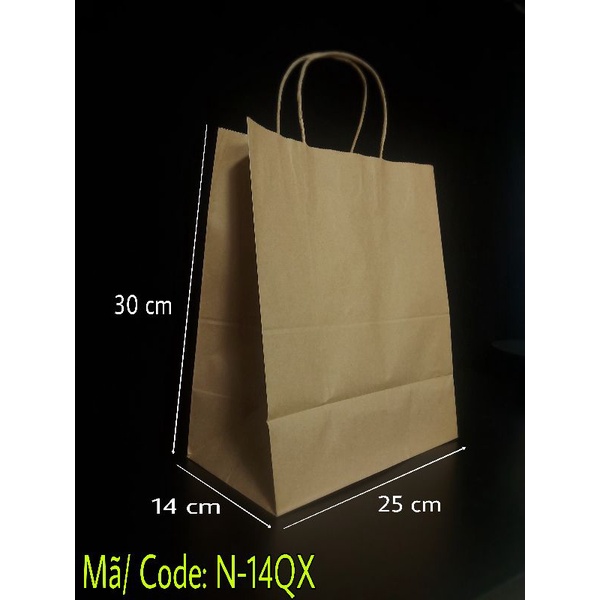 Combo 50 túi giấy kraft 70gsm