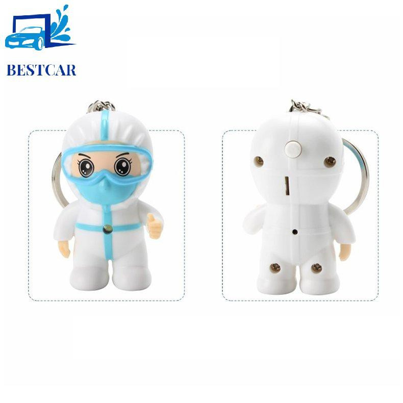 Anti-epidemic Souvenir White Angel Keychain Cartoon Nurse Keyring Pendant Toys