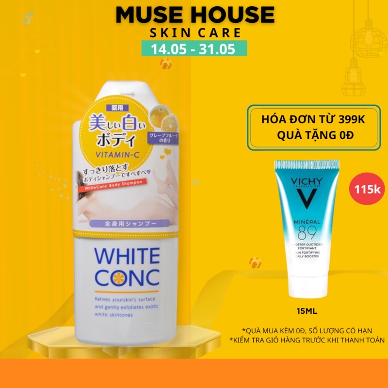 Sữa Tắm Trắng Da Toàn Thân White Conc Nhật Bản 360ml - MUSE HOUSE