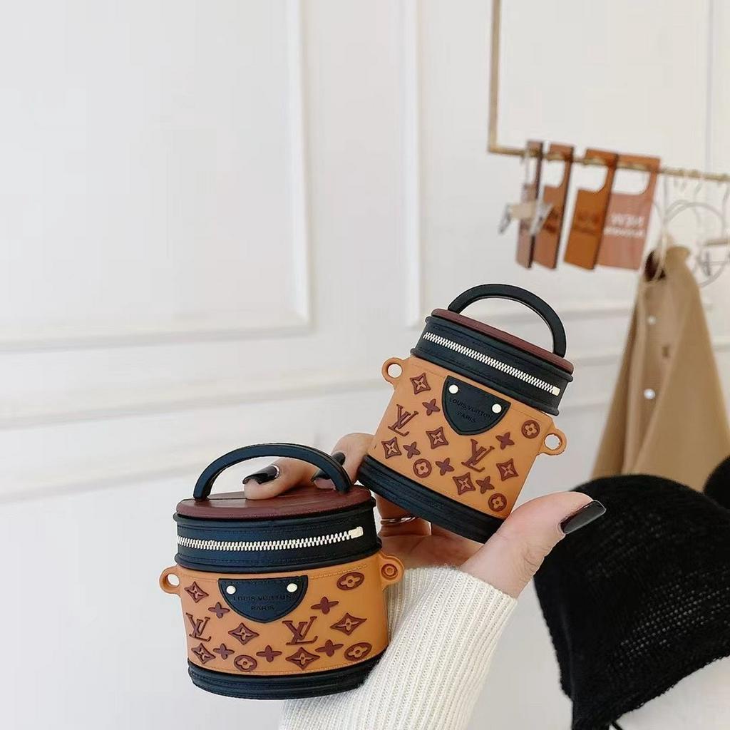 Vỏ Bảo Vệ Hộp Sạc Tai Nghe Hình Túi Xách Ngộ Nghĩnh Cho Airpods 1 / 2