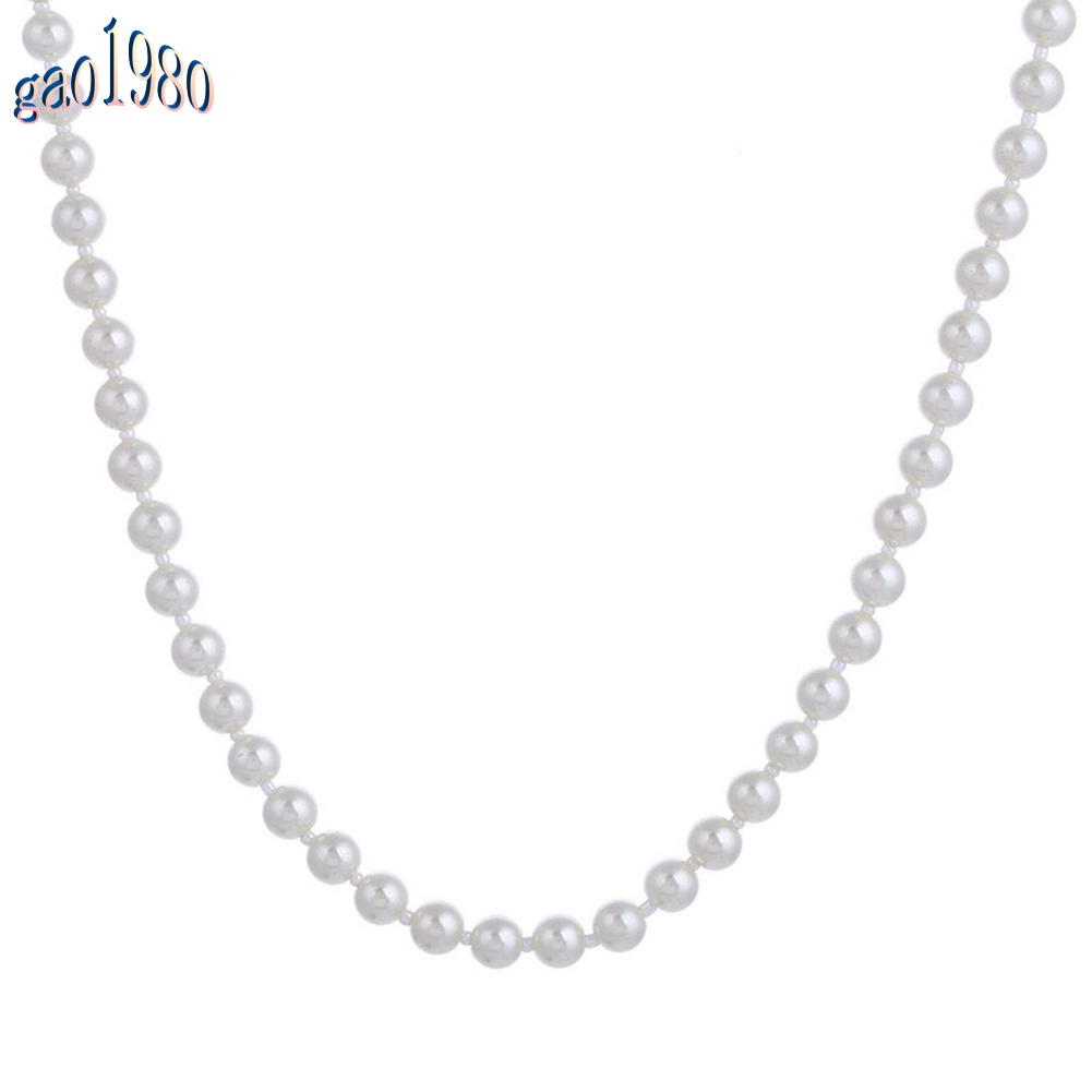 Vòng cổ Dáng Dài Đính Ngọc Trai Nhân Tạo Thanh Lịch Cho Nữ