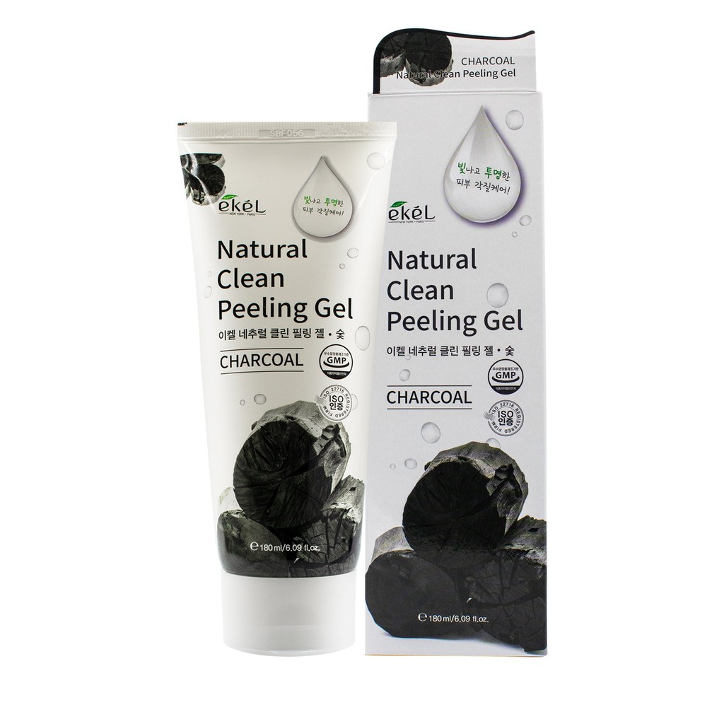 Tẩy tế bào da chết than tre Ekel - Ekel Natural Clean Peeling Gel Charcoal 180ml