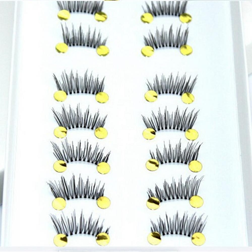 BORAG Set 10 Cặp Lông Mi Giả Mini Trang Điểm Tự Nhiên