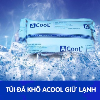 Đá khô túi Acool bạc giữ lạnh sâu dùng bảo quản thực phẩm, sữa, bỏ quạt điều hòa